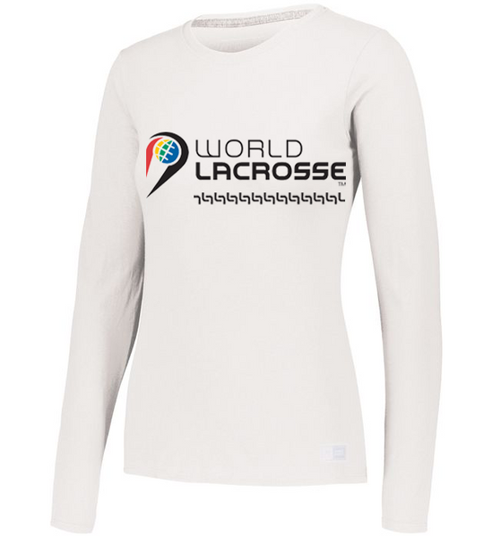 World Lacrosse Long Sleeve Graphic Ladies Tshirt
