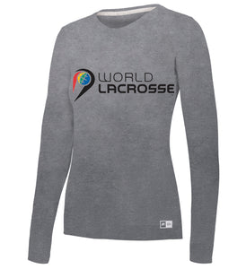 World Lacrosse Long Sleeve Ladies Tshirt